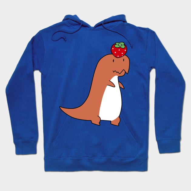 Strawberry T-Rex Hoodie by saradaboru